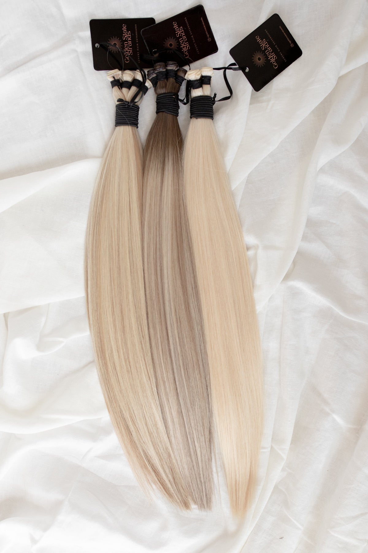 A Rooted, Cool, Lowlighted Blonde Hair Extensions