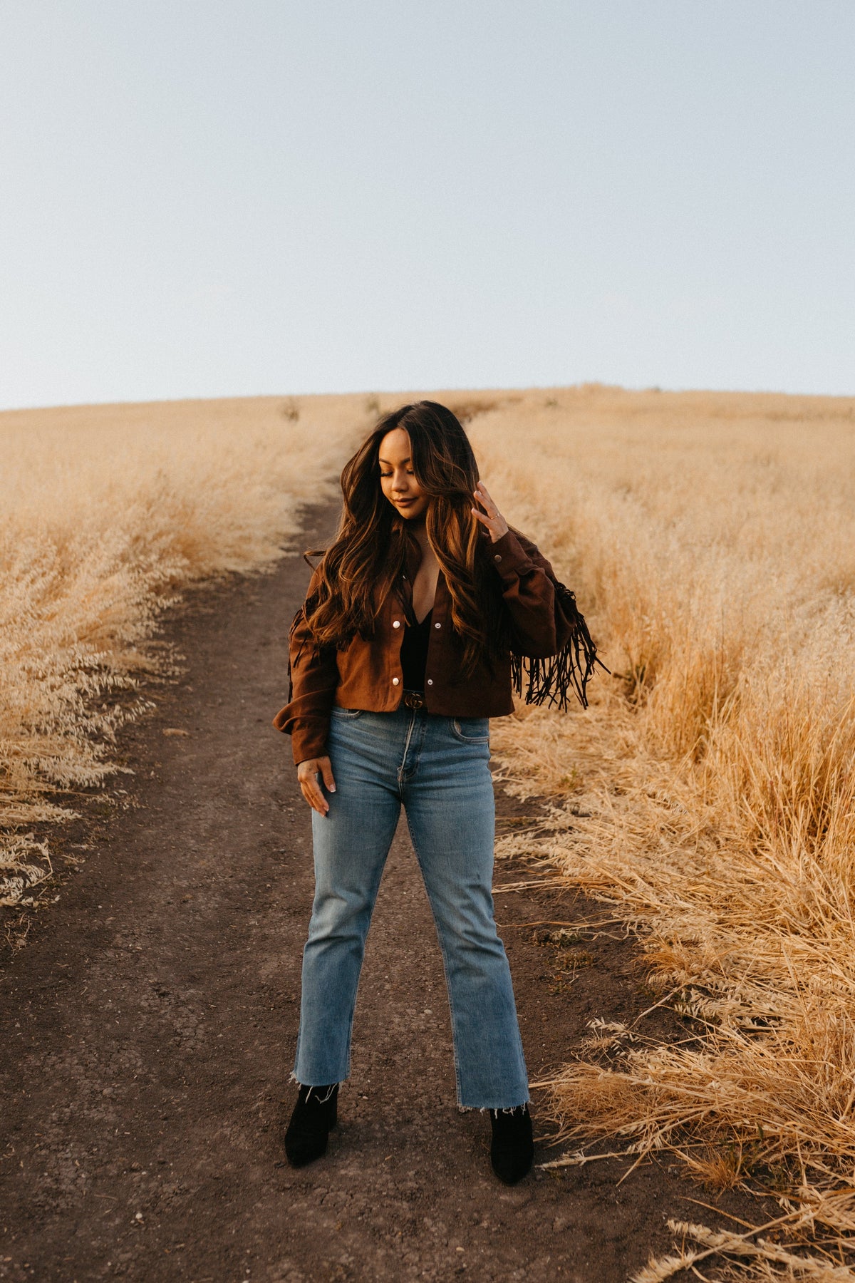 A Model Showcasing Monterey Hair Extension